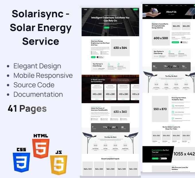 Solarisync – Solar Energy Service Elegant HTML